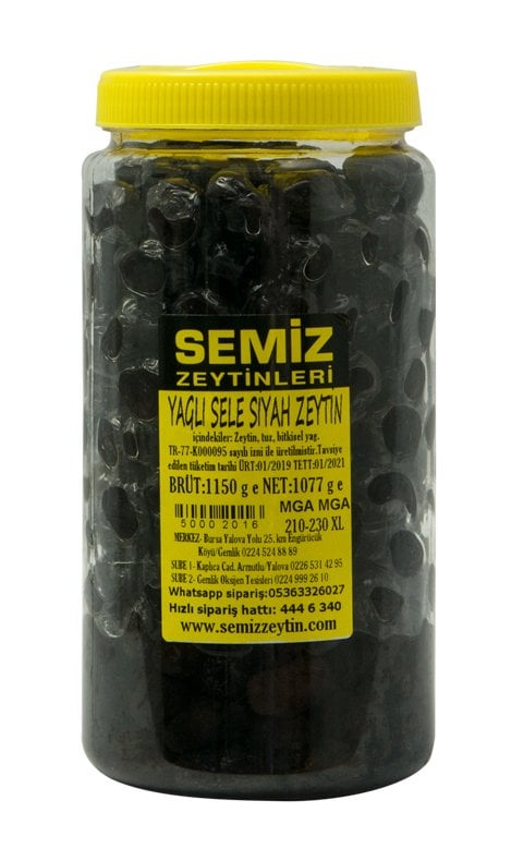 Yağlı Sele Siyah Zeytin MGA MGA 1,25 KGe