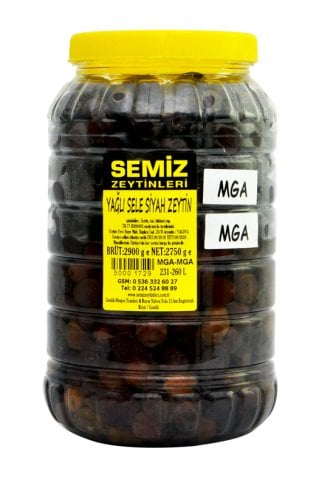 Yağlı Sele Siyah Zeytin MGA MGA 2,85 KG e