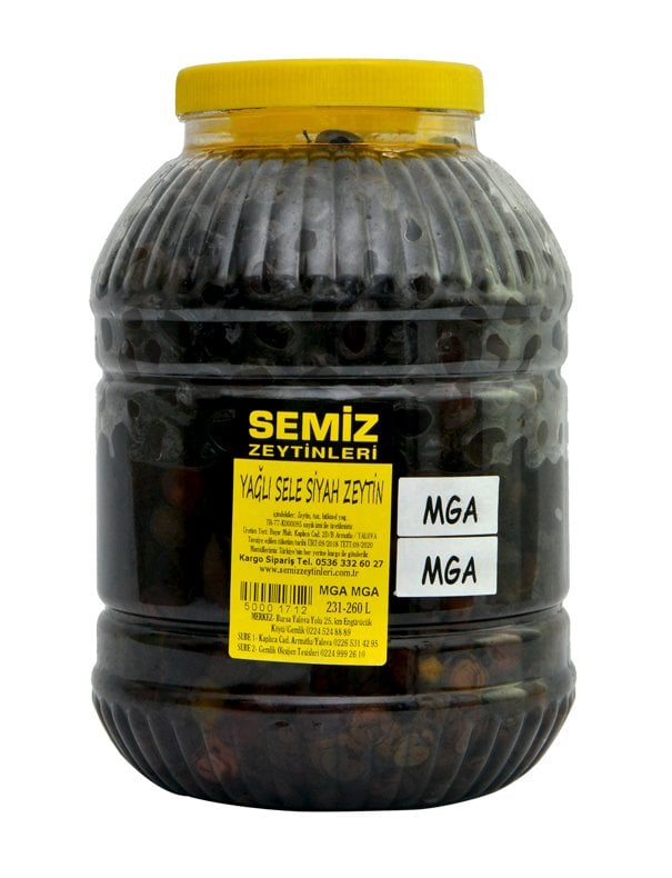 Yağlı Sele Siyah Zeytin MGA MGA 4,70 KG e