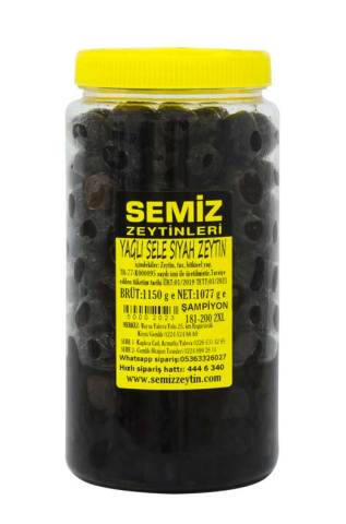 Yağlı Sele Siyah Zeytin Şampiyon 1,25 KG e