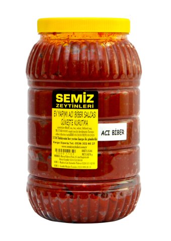 Ev Yapımı Güneşte Kurutma Acı Biber Salçası 3,5 KG e