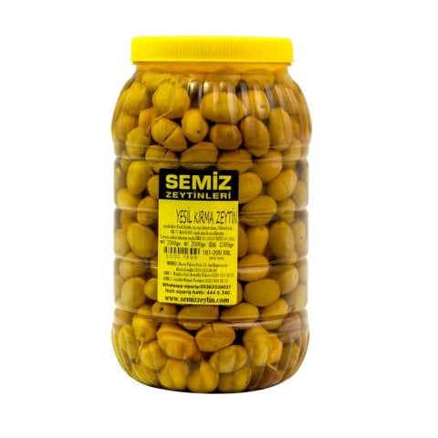 Yeşil Kırma Zeytin KRAL 2.35 KG e