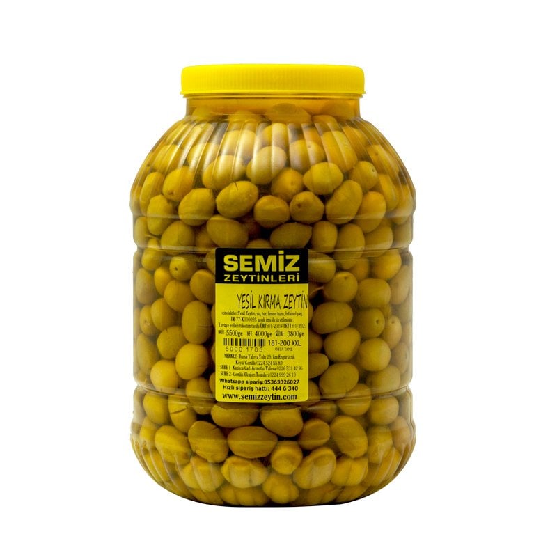 Yeşil Kırma Zeytin KRAL 4.00 KG e