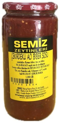 Çekirdekli Acı Biber Sosu 1 Kg